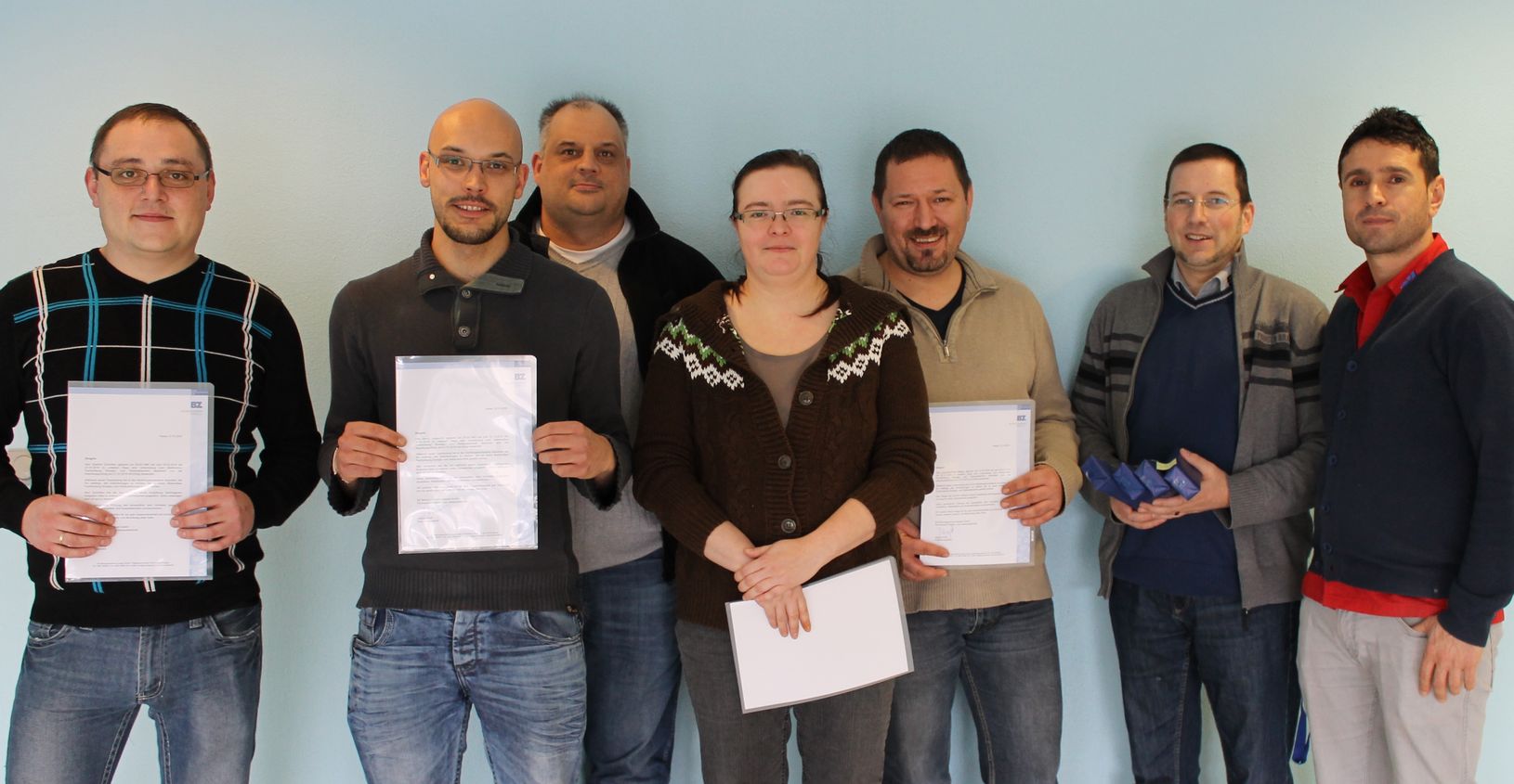 Erfolgreiche Elektroniker-Umschüler im BZ Kassel