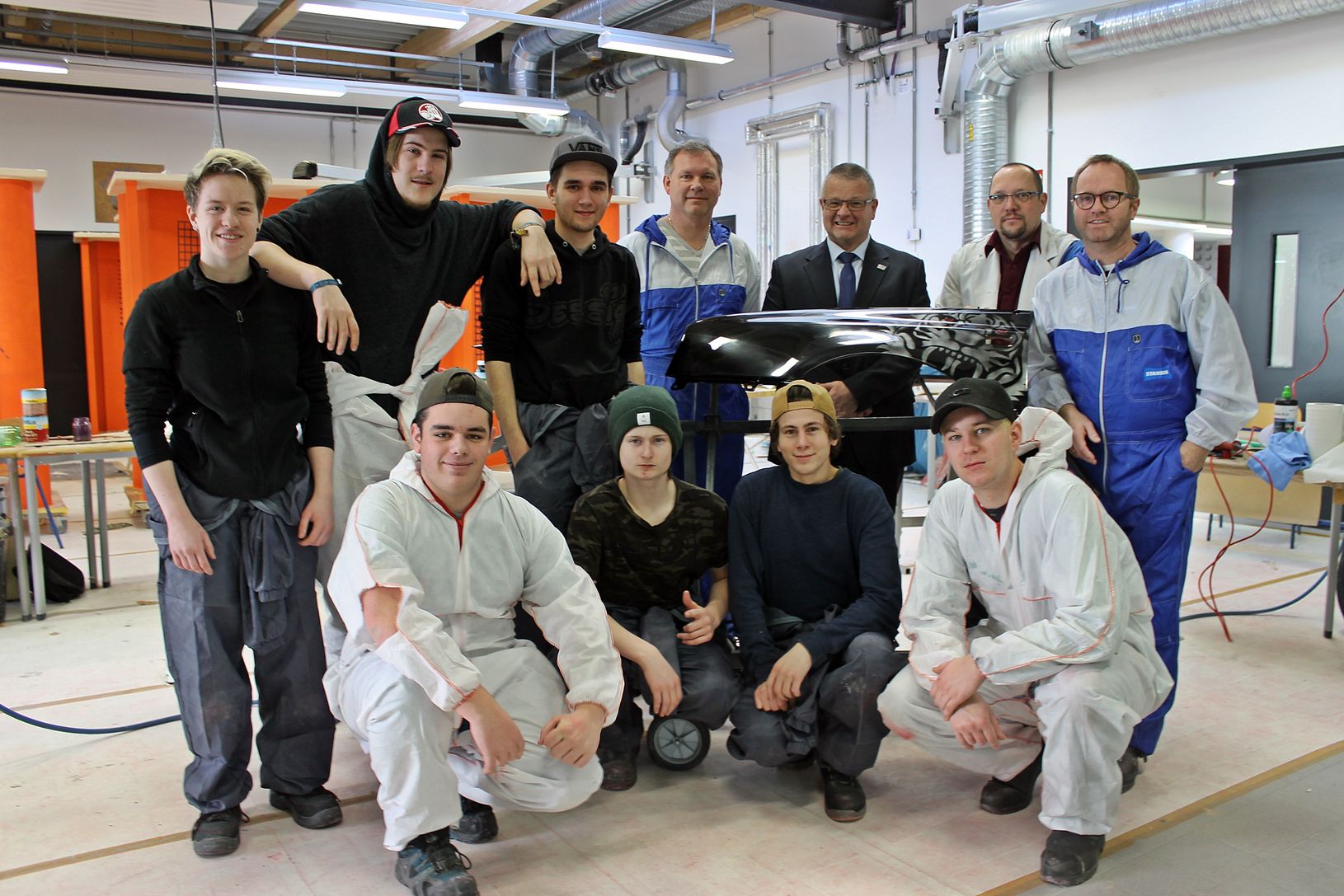Auszubildende der Bjorkelangen Videregäende Skole im BZ